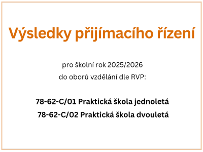 Výsledky přijímacího řízení